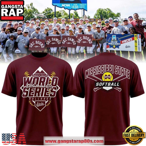 Mississippi State Softball 2026 Women’s College World Series 3D T-Shirt