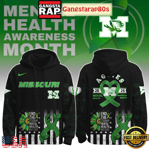 Missouri Tigers Mental Health Awareness Special Edition All Over Print Hoodie