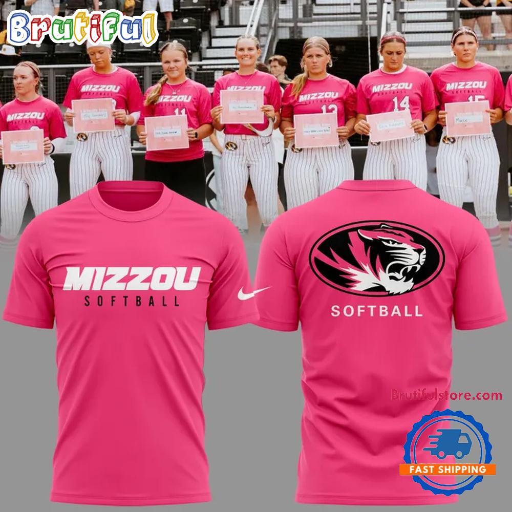 Missouri Tigers Softball Pink Game Uniform 2026 Hoodie T-Shirt