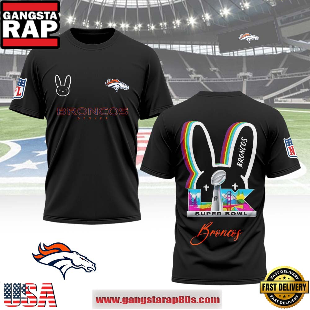 Denver Broncos x Bad Bunny Super Bowl LX 2026 All Over Print Shirt