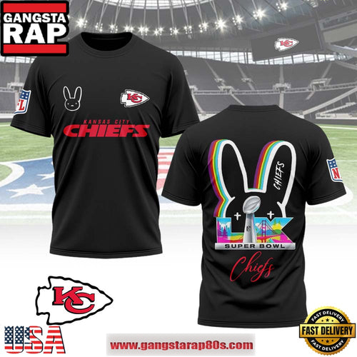 Kansas City Chiefs x Bad Bunny Super Bowl LX 2026 All Over Print Shirt