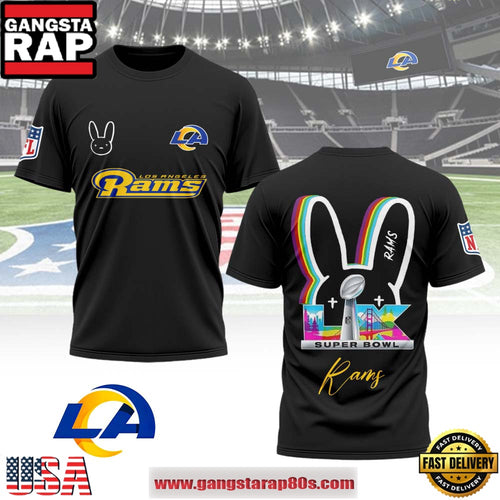 Los Angeles Rams x Bad Bunny Super Bowl LX 2026 All Over Print Shirt