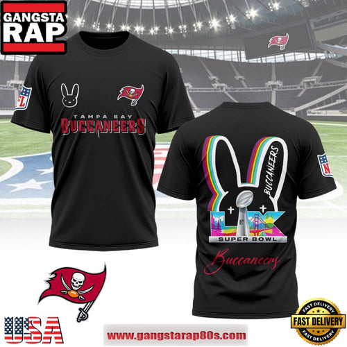 Tampa Bay Buccaneers x Bad Bunny Super Bowl LX 2026 All Over Print Shirt