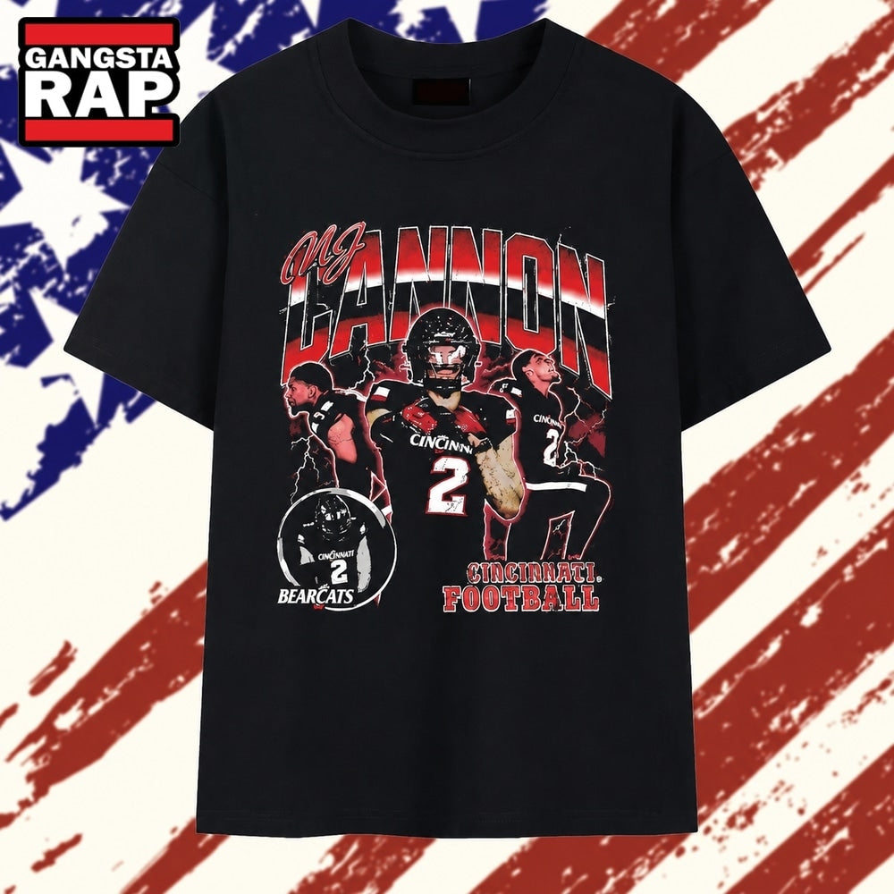 MJ Cannon Illustration Cincinnati Bearcats T Shirt