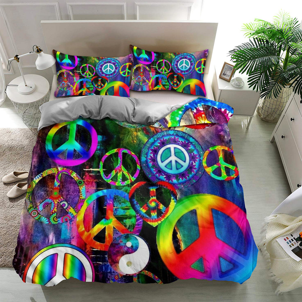 Hippie 4PCS Bedding Set - Free Spirit Color Home Style