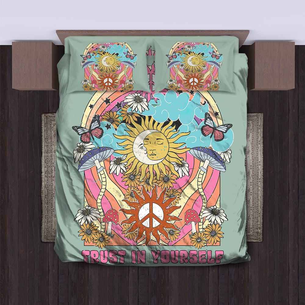 Hippie 4PCS Bedding Set - Expressive Color Bedding Collection