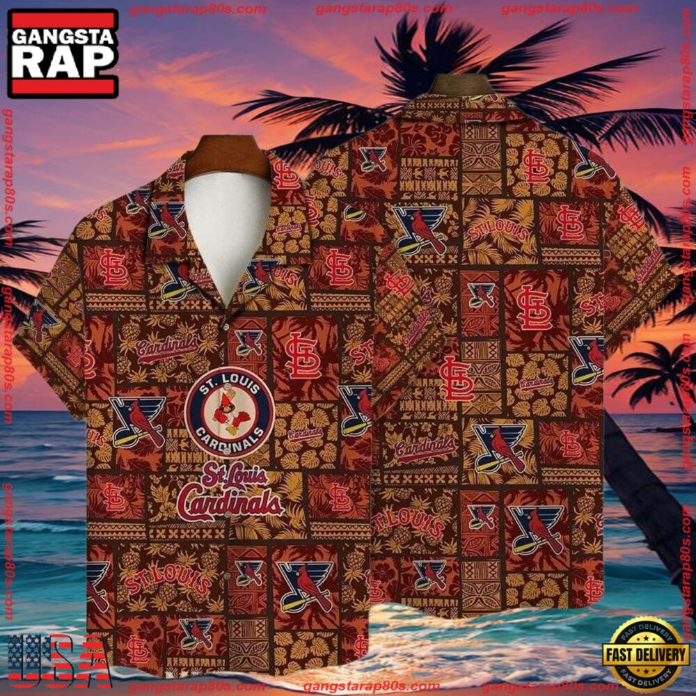 MLB African Safari St. Louis Cardinals Tropical Hawaiian Shirts