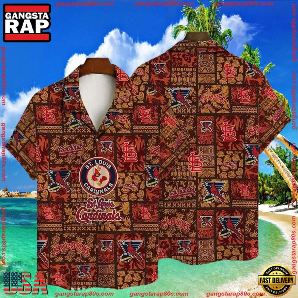 MLB African Safari St. Louis Cardinals Tropical Hawaiian Shirts