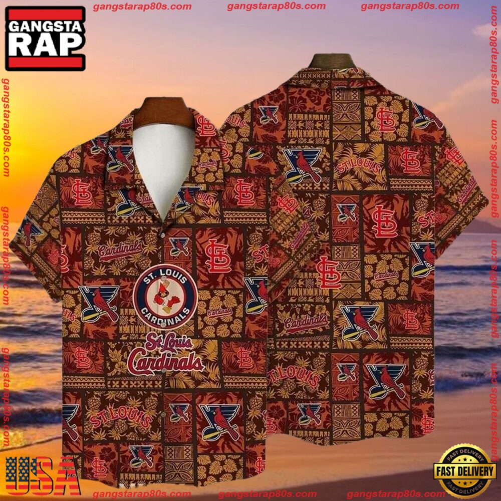 MLB African Safari St. Louis Cardinals Tropical Hawaiian Shirts