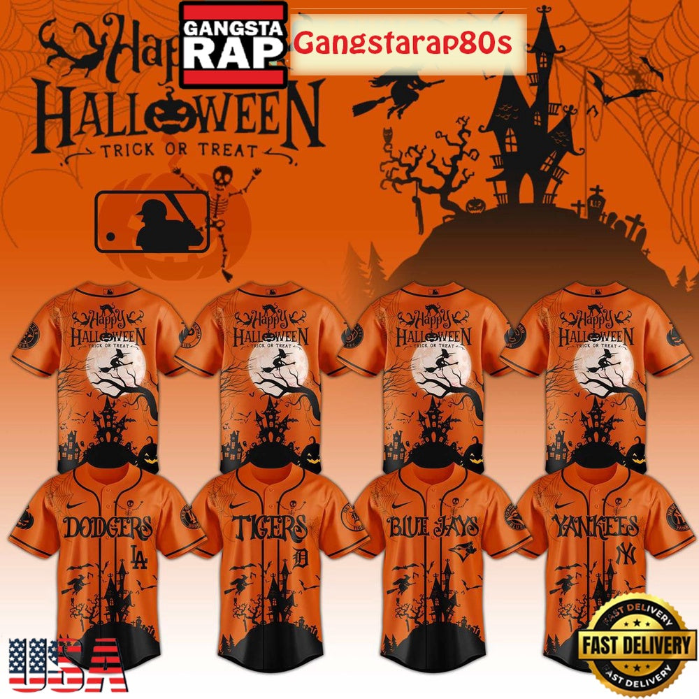 MLB All Team x Happy Halloween Trick Or Treat 2025 Baseball Jersey