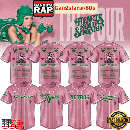 MLB All Team x Mariah The Scientist Tour Hearts Sold Separately 2025 Baseball Jersey