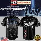 MLB All Team x TXT Tomorrow X Together Tour 2025 Black Baseball Jersey Shirt