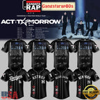 MLB All Team x TXT Tomorrow X Together Tour 2025 Black Baseball Jersey Shirt