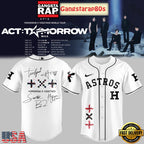 MLB All Team x TXT Tomorrow X Together Tour 2025 White Baseball Jersey Shirt