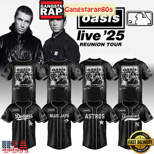 MLB All Teams x Oasis Reunion Tour Live ’25 Baseball Jersey