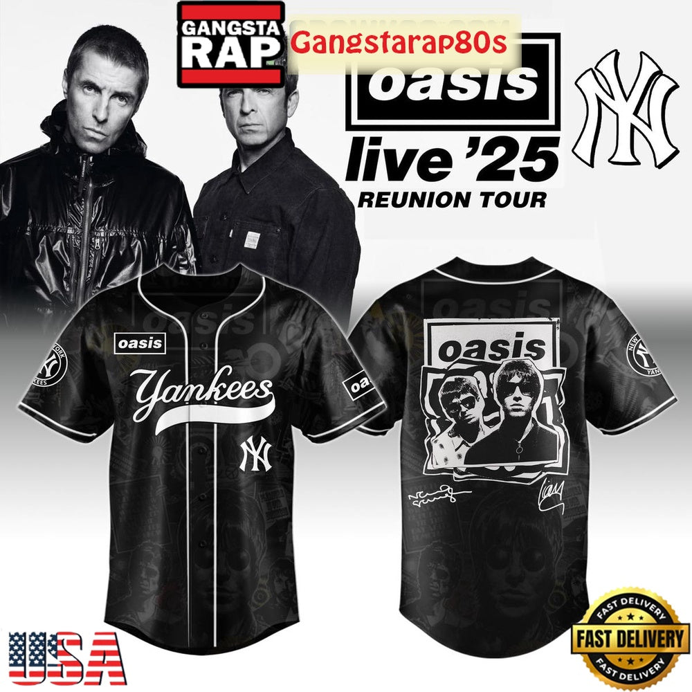 MLB All Teams x Oasis Reunion Tour Live ’25 Baseball Jersey