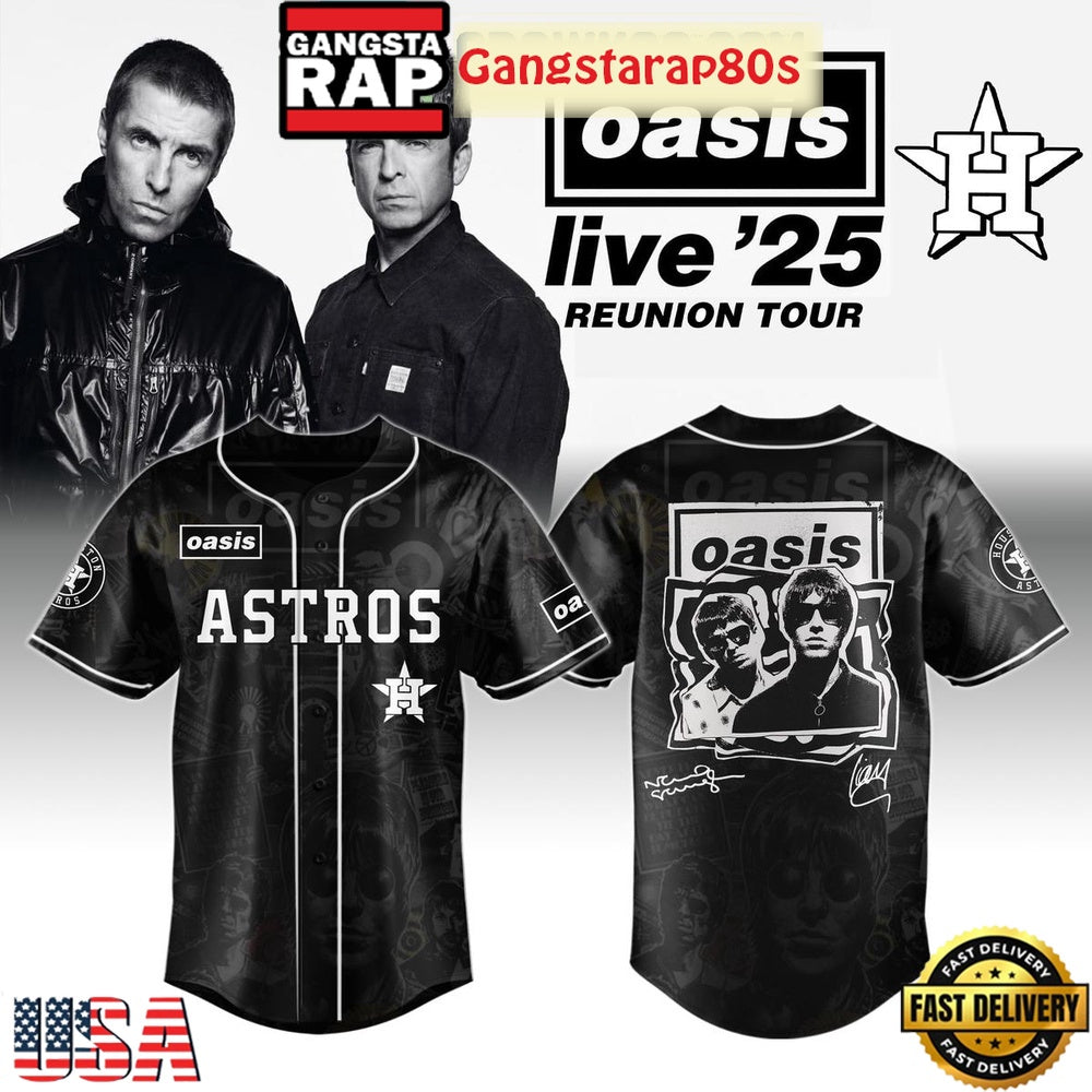 MLB All Teams x Oasis Reunion Tour Live ’25 Baseball Jersey