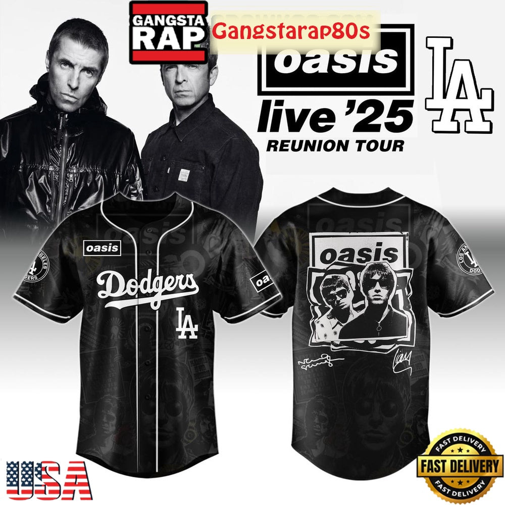 MLB All Teams x Oasis Reunion Tour Live ’25 Baseball Jersey