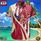 MLB Americana Paisley St. Louis Cardinals Aloha Shirts