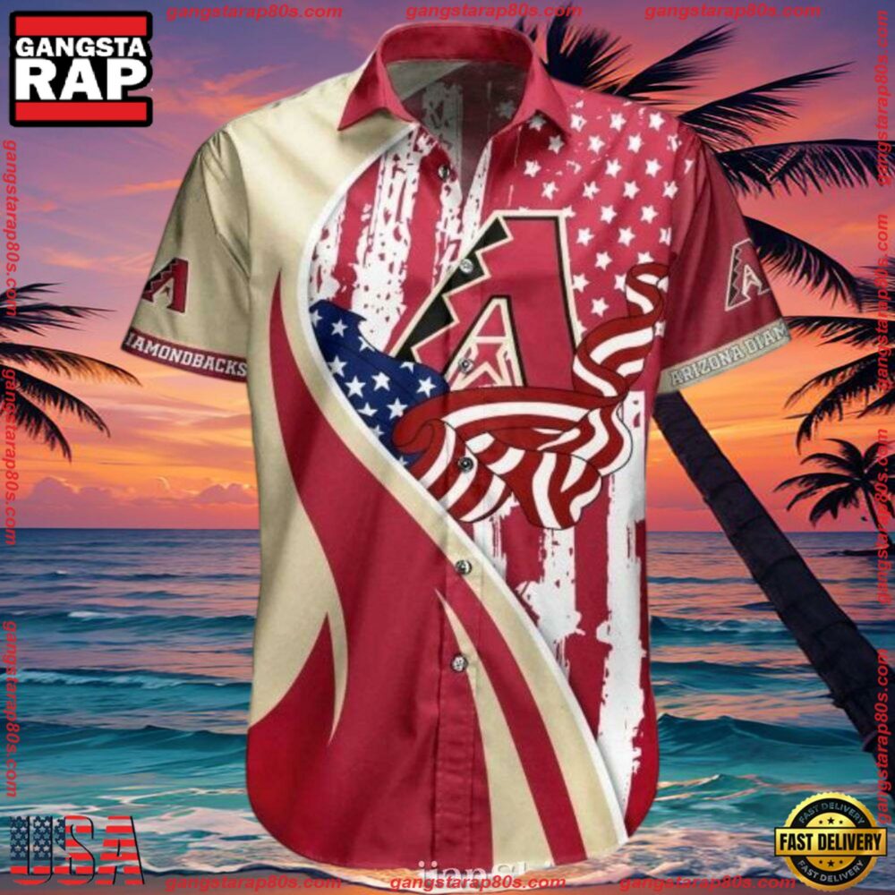 MLB Americana Paisley St. Louis Cardinals Aloha Shirts