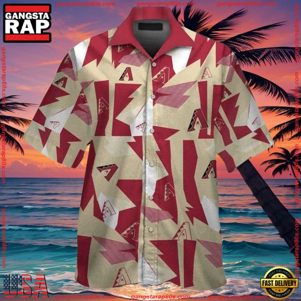 MLB Arizona Diamondbacks Abstract Desert Camo Aloha Shirts