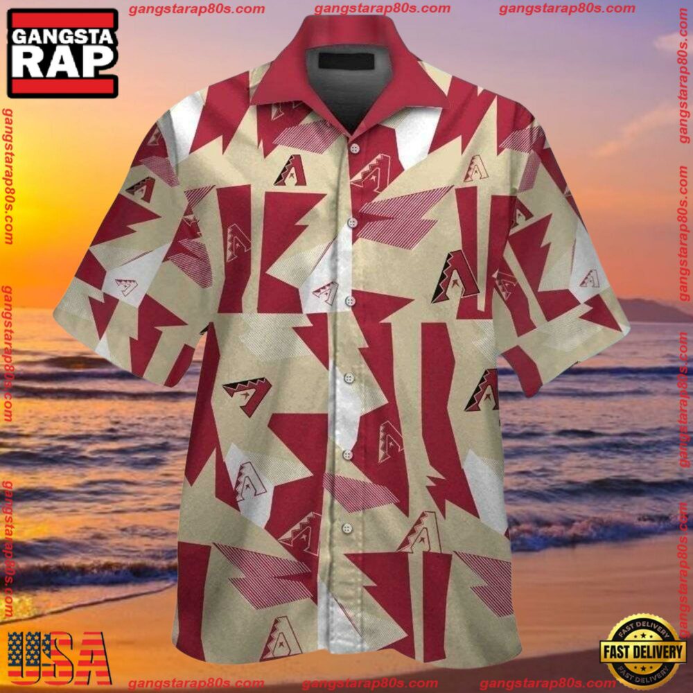 MLB Arizona Diamondbacks Abstract Desert Camo Aloha Shirts
