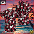 MLB Arizona Diamondbacks Black Floral Tropical Aloha Shirts