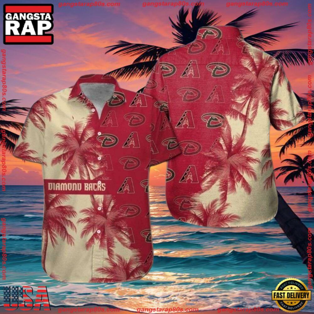 MLB Arizona Diamondbacks Bold Floral Statement Hawaiian Shirts