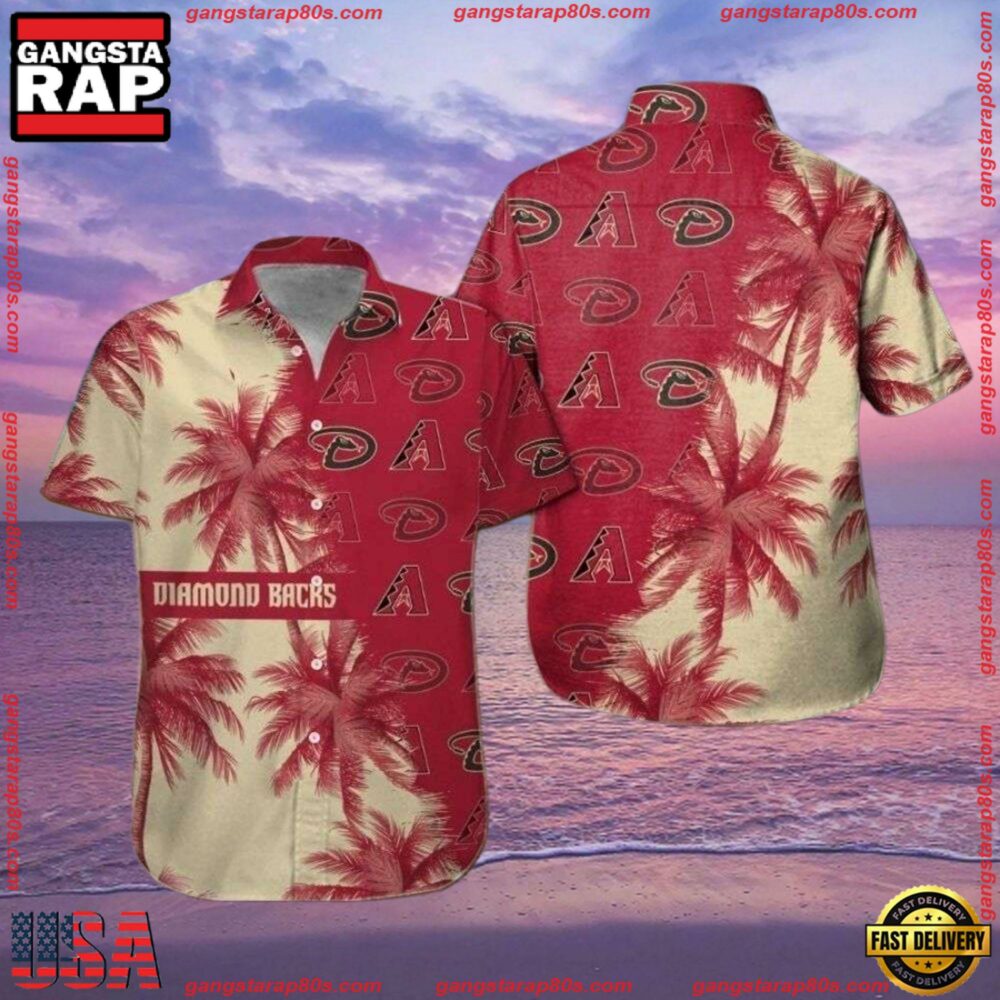 MLB Arizona Diamondbacks Bold Floral Statement Hawaiian Shirts