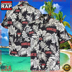 MLB Arizona Diamondbacks Botanical Hawaiian Shirt Monochrome EleganceGroup