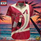 MLB Arizona Diamondbacks Cartoon Fanfare Hawaiian Shirts