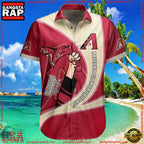 MLB Arizona Diamondbacks Cartoon Fanfare Hawaiian Shirts