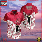 MLB Arizona Diamondbacks Feline Fan Tropical Hawaiian Shirts