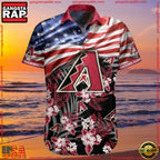 MLB Arizona Diamondbacks Stars And Stripes Summer Hawaiian Shirt