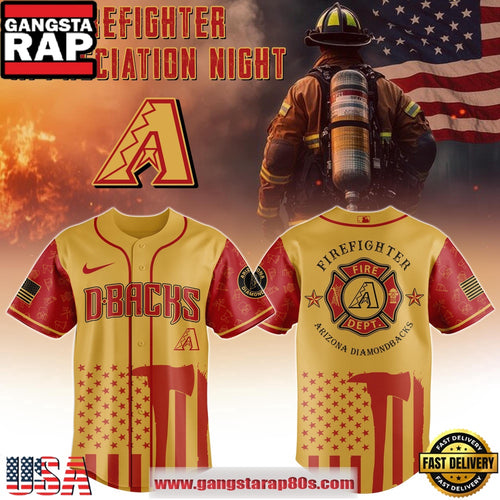 MLB Arizona Diamondbacks x Firefighter Appreciation Night Special Edition Baseball Jerseys