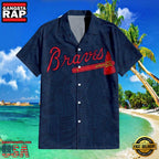 MLB Atlanta Braves Tribal Motifs Aloha Hawaiian Shirt