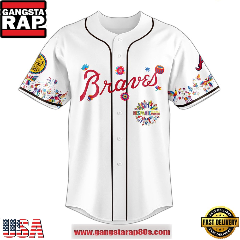 MLB Atlanta Braves X Hispanic Heritage Special Edition Baseball Jersey