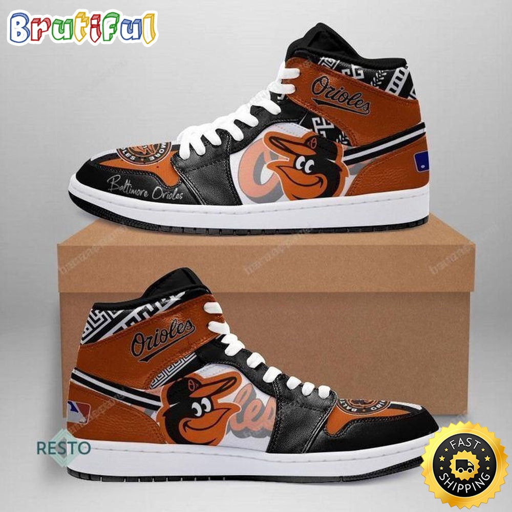 MLB Baltimore Orioles Air Jordan 1 High Sneakers