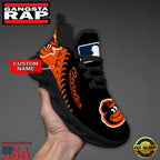 MLB Baltimore Orioles Unique Design Custom Name Max Soul Shoes Running Sneakers