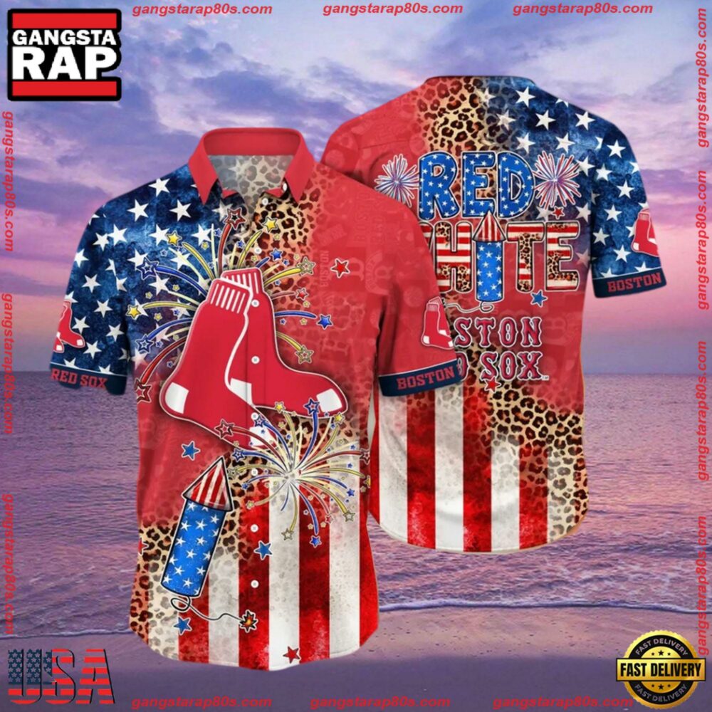 MLB Boston Red Sox Aloha Hawaiian Shirt