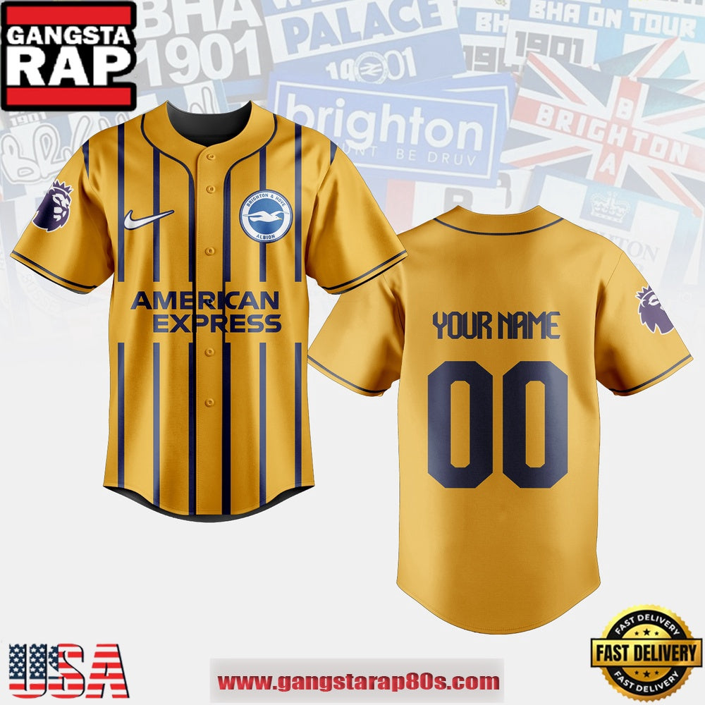 MLB Brighton & Hove Albion F.C. Special Edition Baseball Jersey