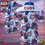 MLB Chicago Cubs Aloha Hawaiian Shirt Summer Button Up