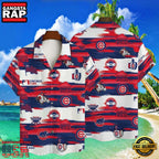 MLB Chicago Cubs Streaky Paint Splatter Aloha Hawaiian Shirt