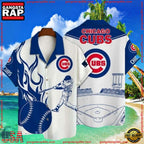 MLB Chicago Cubs Summer Hawaiian Shirt With Stadium Motif