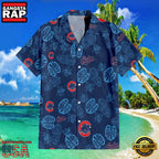 MLB Chicago Cubs Tropical Leaves Aloha Hawaiian Shirt