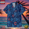MLB Chicago Cubs Tropical Leaves Aloha Hawaiian Shirt