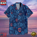 MLB Chicago Cubs Tropical Leaves Aloha Hawaiian Shirt