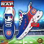 MLB Chicago Cubs Unique Design Custom Name Max Soul Shoes Running Sneakers