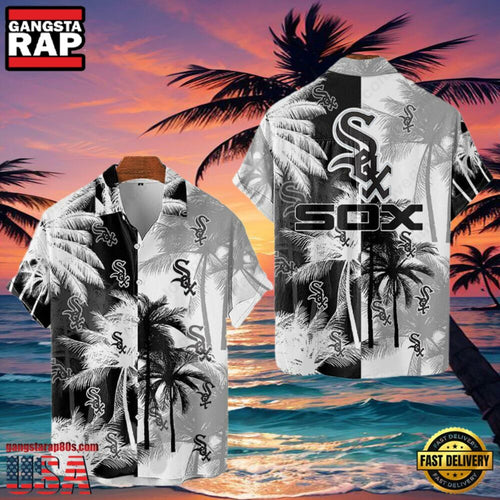 MLB Chicago White Sox Tropical Palm Trees Aloha Hawaiian Shirt