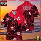 MLB Cincinnati Reds Fanatic Floral Summer Hawaiian Shirt